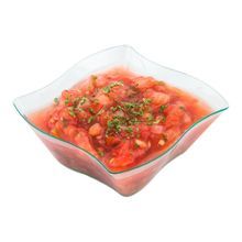 AQUA BOWL 6oz SQ W/ FORK 4