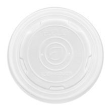 LID CMPST PLA F/ WORLDART SOUP CONTAINER 12-32oz WHT 500/cs