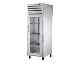 TRUE STG1RPT-1G-1S-HC SPEC SERIES Pass-thru Refrigerator, one-section, stainless steel front, aluminum sides, (1) glass door front, (1) stainless