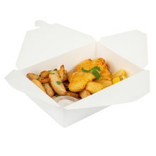 TAKEOUT BIO-PAK #3 8-1/2x6-1/4 RECT 71oz PAPER WHITE 50/cs