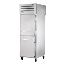 TRUE STG1RPT-2HS-1S-HC SPEC SERIES Pass-thru Refrigerator, one-section, stainless steel front, aluminum sides, (2) stainless steel half doors front