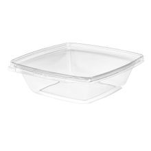 TAKEOUT HINGED FLAT LID 32oz TAMPER EVID PET CLEAR 168/cs