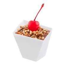GIRATA DESSERT DISH 2oz 1-3/4h POLYSTYRENE WHITE 100/cs