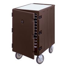 Cambro 1826LTC131 Camcart Dark Brown Mobile Cart for Sheet Pans and Trays