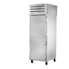 TRUE STR1RPT-1S-1G-HC SPEC SERIES Pass-thru Refrigerator, one-section, stainless steel front & sides, (1) stainless steel door front & (1) glass