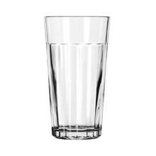 COOLER GLASS 16oz PANELED GLASS DURATUFF 6-1/8