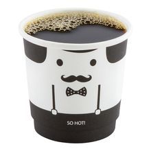 HOT CUP 4oz PAPER DOUBLE WALL MONSIEUR 500/cs