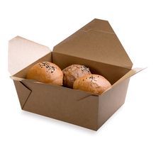 TAKEOUT BIO-PAK #4 8-1/2x6-1/4 98oz PAPER MICROWV KRAFT 50/cs