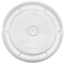 LID HOT FLAT F/ 12oz FOOD CONTAINER POLYPRO CLR 1000/cs