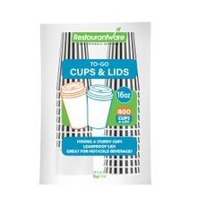 HOT CUP W/ LID 16oz 5-3/4