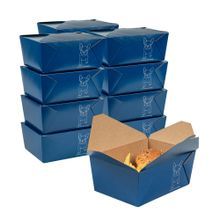 TAKEOUT BIO-PAK #4 8-1/2x6-1/4 REC 98oz PAPER FRENCHIE 200/cs