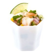 HEXAGON GLASS 2oz W/ FORK 4