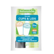 HOT CUP W/ LID 12oz 4-1/4