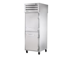 TRUE STR1RPT-2HS-1S-HC SPEC SERIES Pass-thru Refrigerator, one-section, stainless steel front & sides, (2) stainless steel half doors front