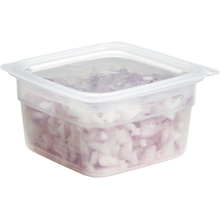 Commercial foodservice essential featuring camsquare food container 1/2qt polypropylene freshpro transl 6ea/cs, Cambro HFSFSPROPP190
