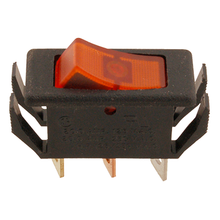 Allpoints 42-1274 Motor Switch, on/on, SPDT, amber lens, plastic, 125/250v, 20 amp