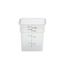 CAMSQUARE FOOD CONTAINER 6qt POLYPRO TRANSLUCENT/RED 6ea/cs