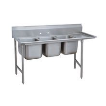 Advance Tabco 93-43-72-36R Regaline Sink, 3-compartment, with right-hand drainboard, 24