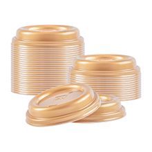 LID F/ COFFEE CUP 8 12 16 & 20oz PLASTIC GOLD 25/cs