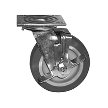 Eagle CPB6P-600 Plate Caster, Brake, 6