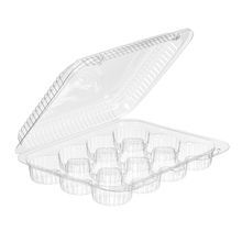 TAKEOUT HINGED CUPCAKE 12-COMP 9x7