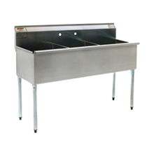 Eagle 2148-3-16/4-1X Utility Sink, three compartment, 49-3/8