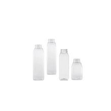 BOTTLE 12oz SQUARE SHORT PET CLEAR 160/cs