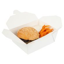 TAKEOUT BIO-PAK #8 6-3/4x5-1/2 RECT 45oz PAPER WHITE 50/cs