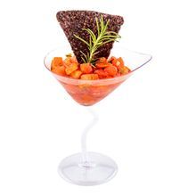 MARTINI GLASS 3oz W/ MINI FORK 4