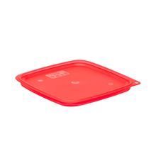 Secure food storage cover featuring lid freshpro pe f/ 6qt and 8qt camsquare translt red 6ea/cs for efficient operations, Cambro SFC6FPPP266