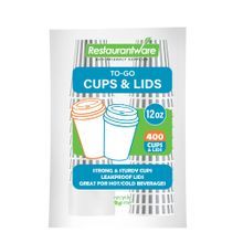 HOT CUP W/ LID 12oz 4-3/4