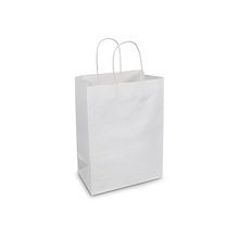SHOPPING BAG WHITE PAPER 10x5x13-1/2