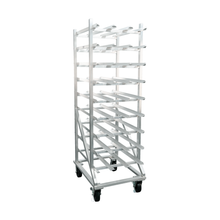 New Age Industrial 1250CK Heavy Duty Welded Aluminum Full-Size Mobile Can Rack