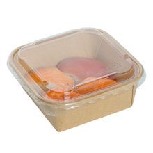 LID F/ 17 22oz SUSHI CONTAINER PET CLEAR 100/cs