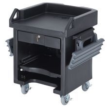 Cambro VCSWRHD110 Versa Cart with Dual Tray Rails and Heavy Duty Casters