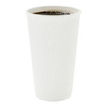 HOT CUP 20oz PAPER RIPPLE WALL WHITE 250/cs