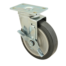 Allpoints 120-1104 Caster, plate, with brake, 1-1/4