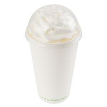 DOME LID F/9 12 16 20 22oz COLD CUP CMPST PLA CLR 1000/cs
