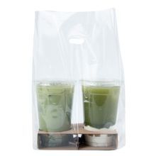 TAKEOUT BAG F/ 2-DRINK CARRIER 13-3/4x7-3/4