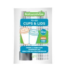 HOT CUP W/ LID 12oz 4-1/4