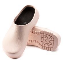 SUPER BIRKI CLOG PU LIGHT ROSE SIZE 39 HIGH TRACTION OUTSOLE
