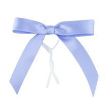 TWIST TIE BOW 3x2-1/2 PRE-TIED POLYESTER SATIN PURPLE 4000/cs