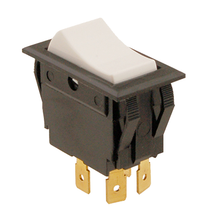 Allpoints 42-1156 Rocker Switch, momentary on, DPST, (4) 1/4
