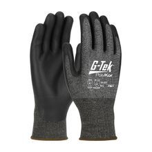G-Tek® PolyKor® X7™ 16-377/M Touchscreen Cut-Resistant Gloves, M, NeoFoam® Coating, NeoFoam®/PolyKor®, Knit Wrist Cuff, Resists: Abrasion, Chemical, Cut, Puncture, Tear, Ultraviolet and Water, ANSI Cut-Resistance Level: A7, Paired Hand