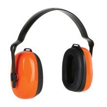 Dynamic™ 263-NP110 Passive Ear Muff With Adjustable Headband, 24 dB Noise Reduction, Orange, Headband Band Position, Non-Conductive Conductivity, ANSI S3.19-1974