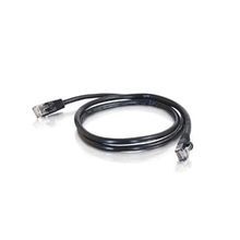 Quiktron® 576-135-007 Value Series Booted Twisted Pair Patch Cord, Category: Cat 6, 24 AWG 4-Pair Solid Copper Conductor, RJ45 Male x Male Connector, 7 ft Cord Length, Black