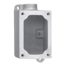 Crouse-Hinds FlexStation™ EDSC171 SA EDS 1-Gang through Feed Control Station Back Box, For Use With DS441 and DS442 Cover or with 1-Gang and 2-Gang DS/DSD Series Cover, NEMA 3R/12/7BCD/9EFG, Aluminum