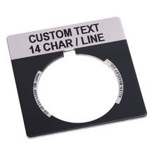 Rockwell Automation 800T Legend Plate,Standard, Package Quantity 1 ,Gray