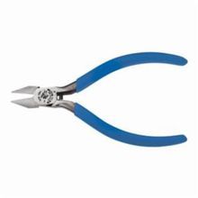 Klein® D244-5C Electronics Diagonal Cutting Plier, 11/16 in L x 1/2 in W x 5/16 in THK Jaw, 5-1/16 in OAL, Steel Jaw