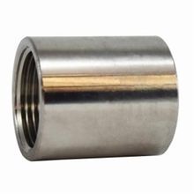 Midland Industries 62413B OD Machined Coupling, 1/2 in Nominal, NPT End Style, 150 lb, SCH 40/STD, ASTM A-351 304 Stainless Steel, Import